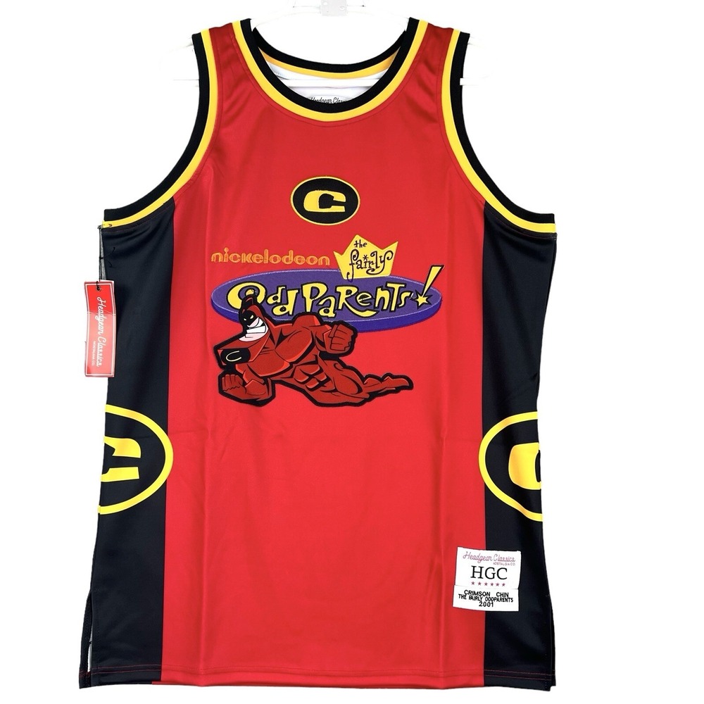 NWOT The Fairly Odd Parents Mens Headgear Classics Jersey 3XL Sport Crimson Chin